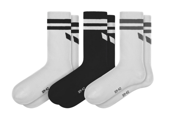 Erima WINGS SOCKS 3Pack weiss-schwarz