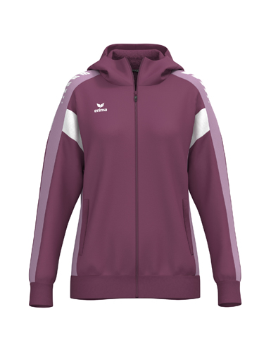 Erima CELEBRATE 125 Training Jacket with hood burgundy/lavender WOMEN