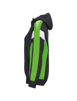 Erima CELEBRATE 125 Training Jacket with hood schwarz/green gecko WOMEN