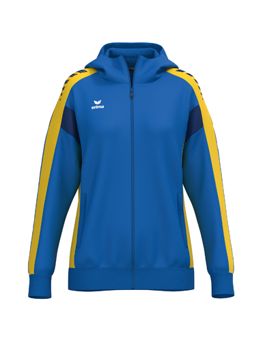 Erima CELEBRATE 125 Training Jacket with hood new royal/gelb WOMEN